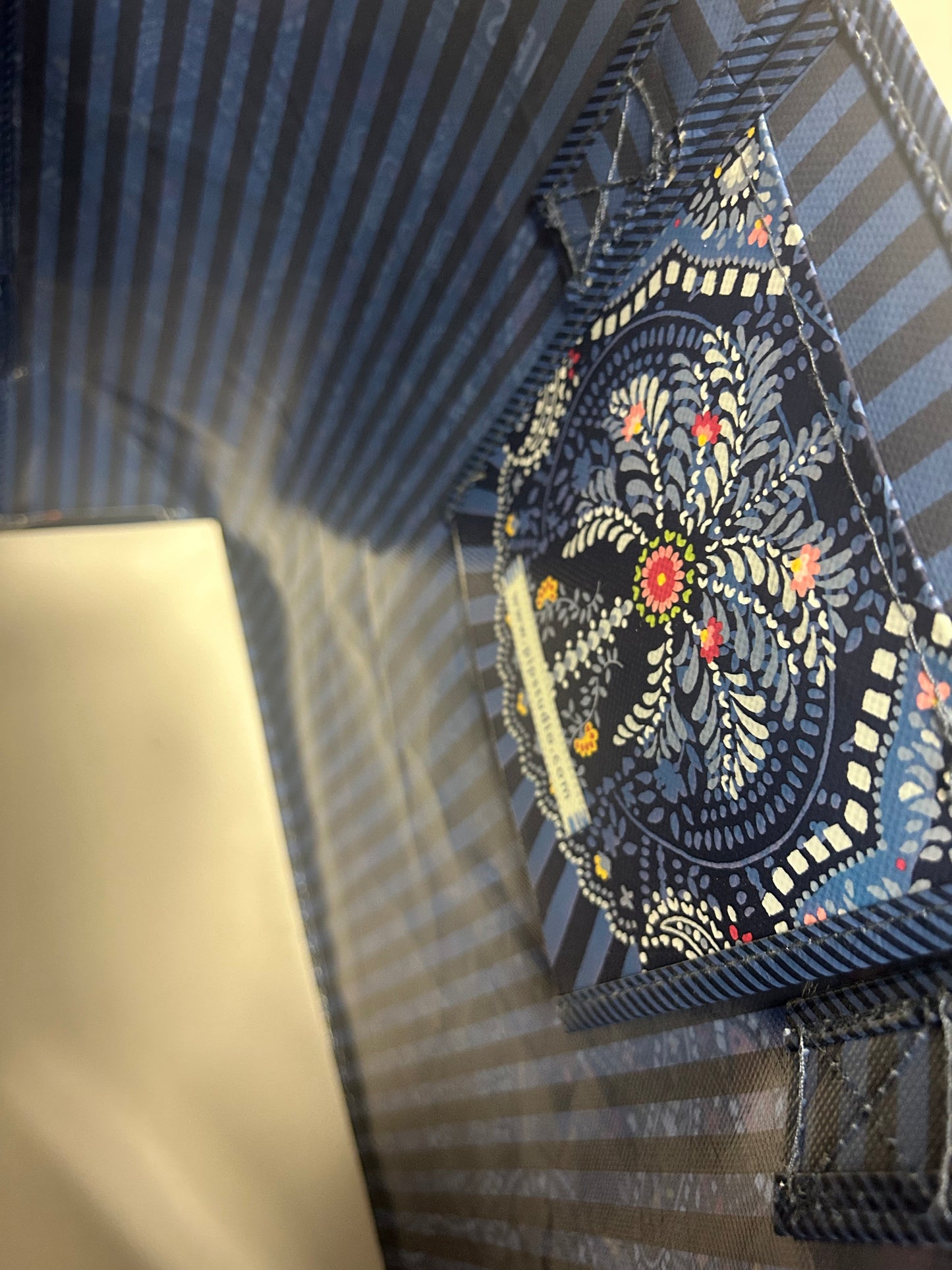 borsa per la spesa in fantasia blu, PIP STUDIO AMSTERDAM