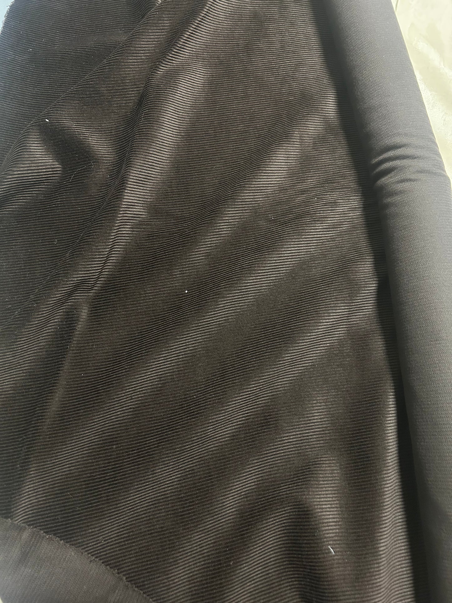 velluto coste righe 100% cotone, MARRONE