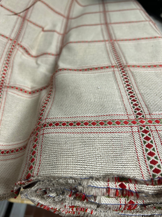 tela da ricamo ZWEIGART 100% Lino a quadretti H. 190 cm.