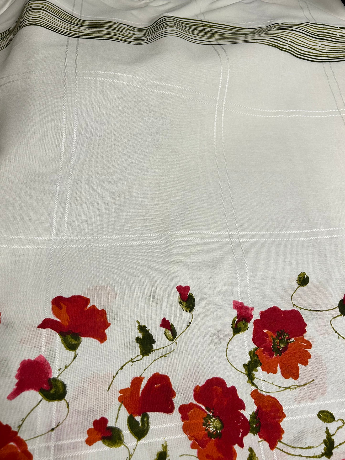 tessuto "PAPAVERO" in 100% Cotone H.180 cm.