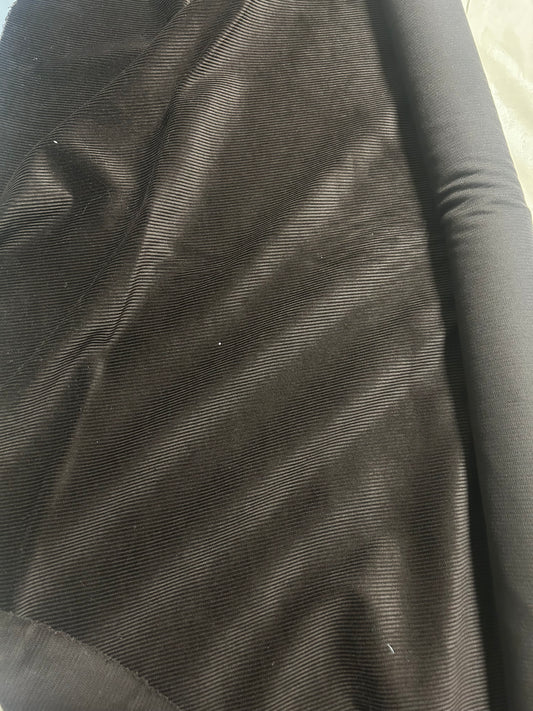 velluto coste righe 100% cotone, MARRONE