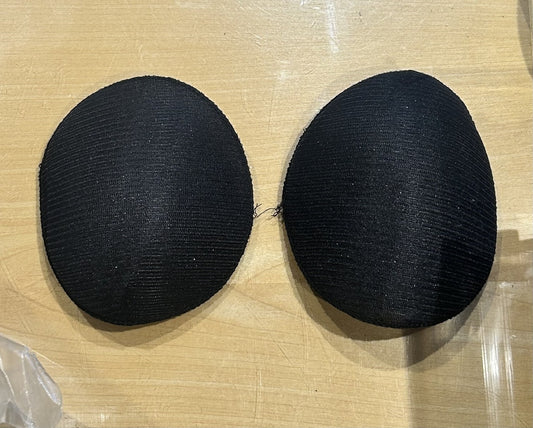 COPPIA DI SPALLINE da imbottitura (2 PZ.) tipo R col. NERO