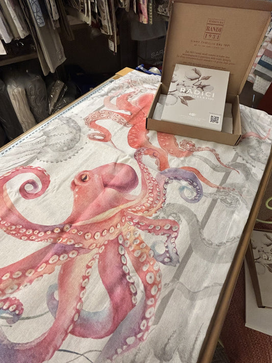 runner collezione RADICI fant. "POLPO" 50 x 150 cm , tessitura RANDI 1931