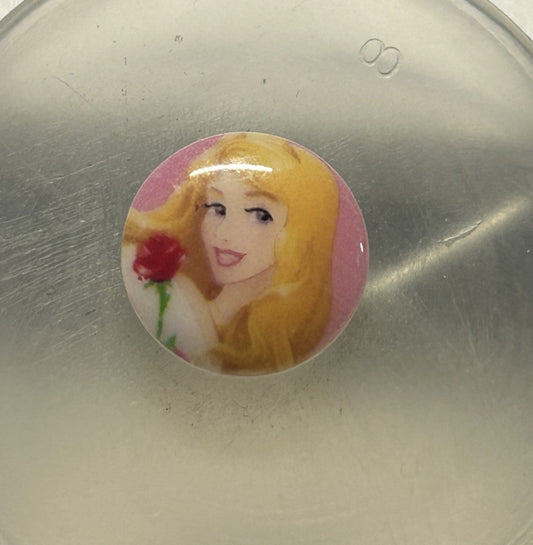 bottone bimbo/a RAPUNZEL 12 mm. (piccolo), originale DISNEY