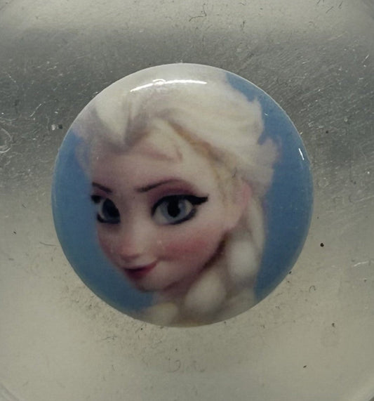 bottone bimbo/a ELSA - FROZEN mm.17 , originale DISNEY