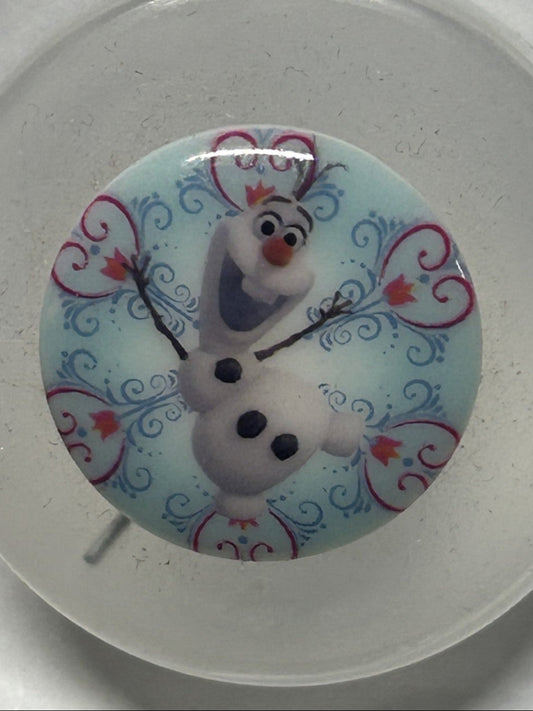bottone bimbo/a OLAF - FROZEN mm.22 (grande), originale DISNEY