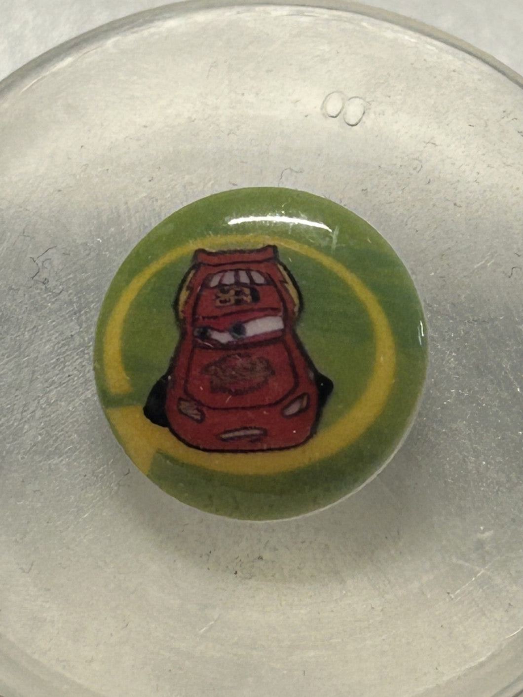 bottone bimbo/a SAETTA Cars mm. 15 , originale DISNEY