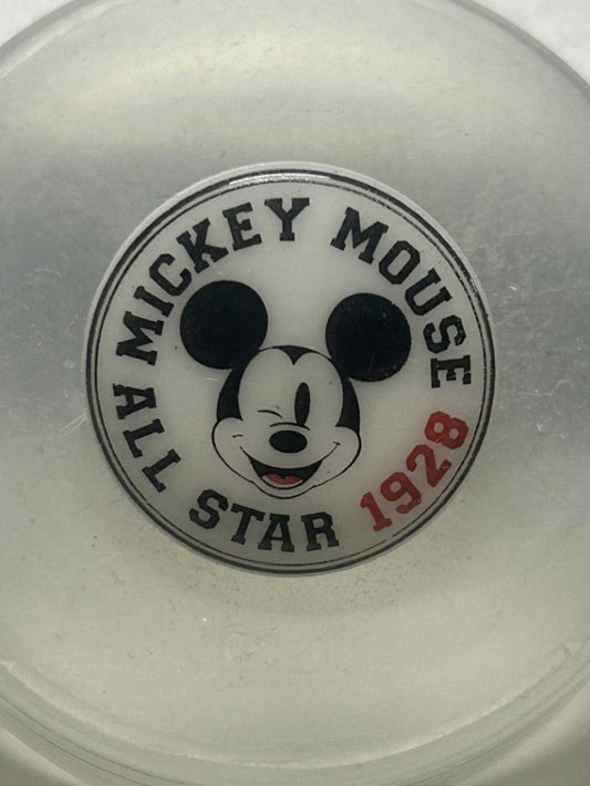 bottone bimbo/a MICKEY MOUSE ALL STAR 1928 mm.17, originale DISNEY