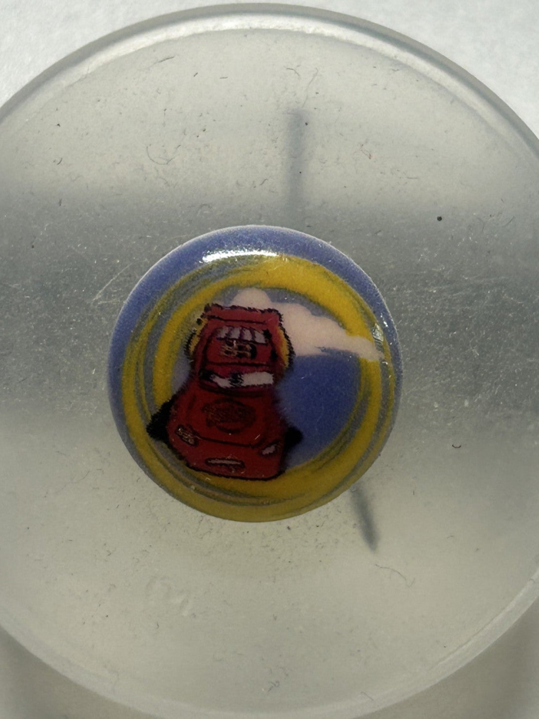 bottone bimbo/a SAETTA Cars mm. 15 , originale DISNEY