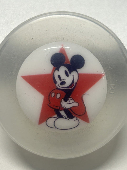 bottone bimbo/a MICKEY MOUSE STAR - Vintage - mm.22 (grande), originale DISNEY
