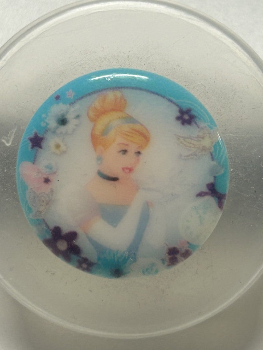 bottone bimbo/a RAPUNZEL mm.22 (grande), originale DISNEY