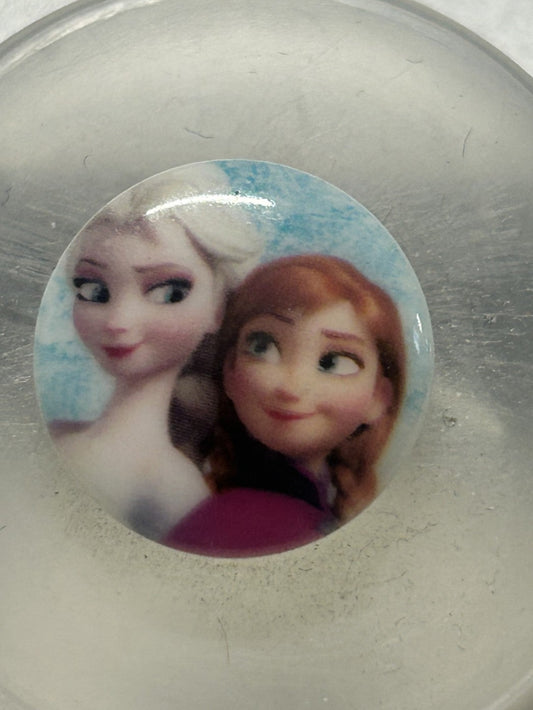 bottone bimbo/a principesse FROZEN mm. 15 , originale DISNEY