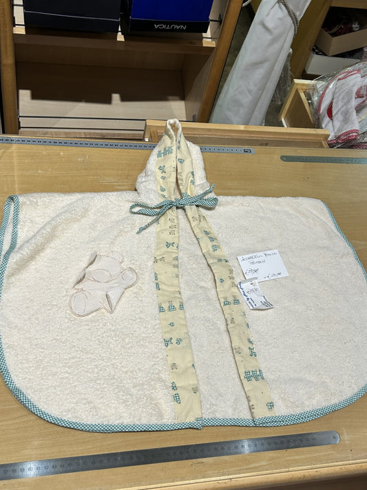 accappatoio BIMBA/O col. avorio modello A PONCHO