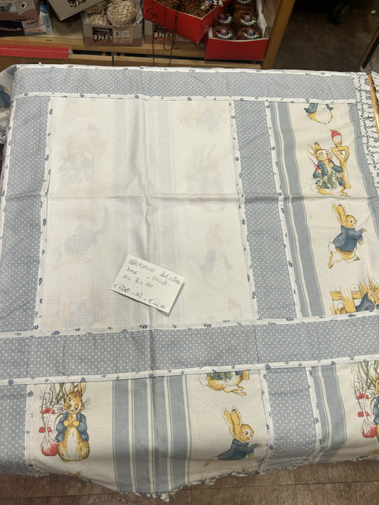 copripiumino 100% cotone DMC COL. GRIGIO - culla - mis. 70 x 100 cm.