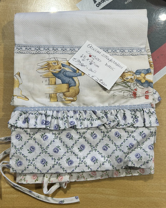 Fodera sfoderabile da ricamo A CILINDRO mis. 45 x 22 cm. 100% cotone, DMC