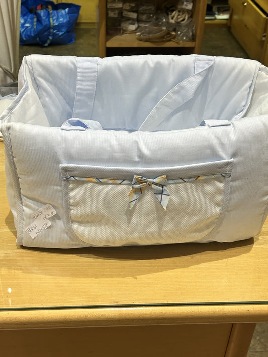 BORSA NEONATO "PORTA-TUTTO" 100% cotone DA RICAMO