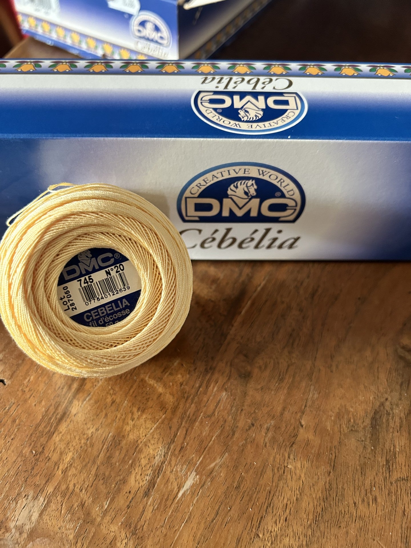 CEBELIA PURO COTONE TITOLO 20 DMC COL. 745 - 50 G.