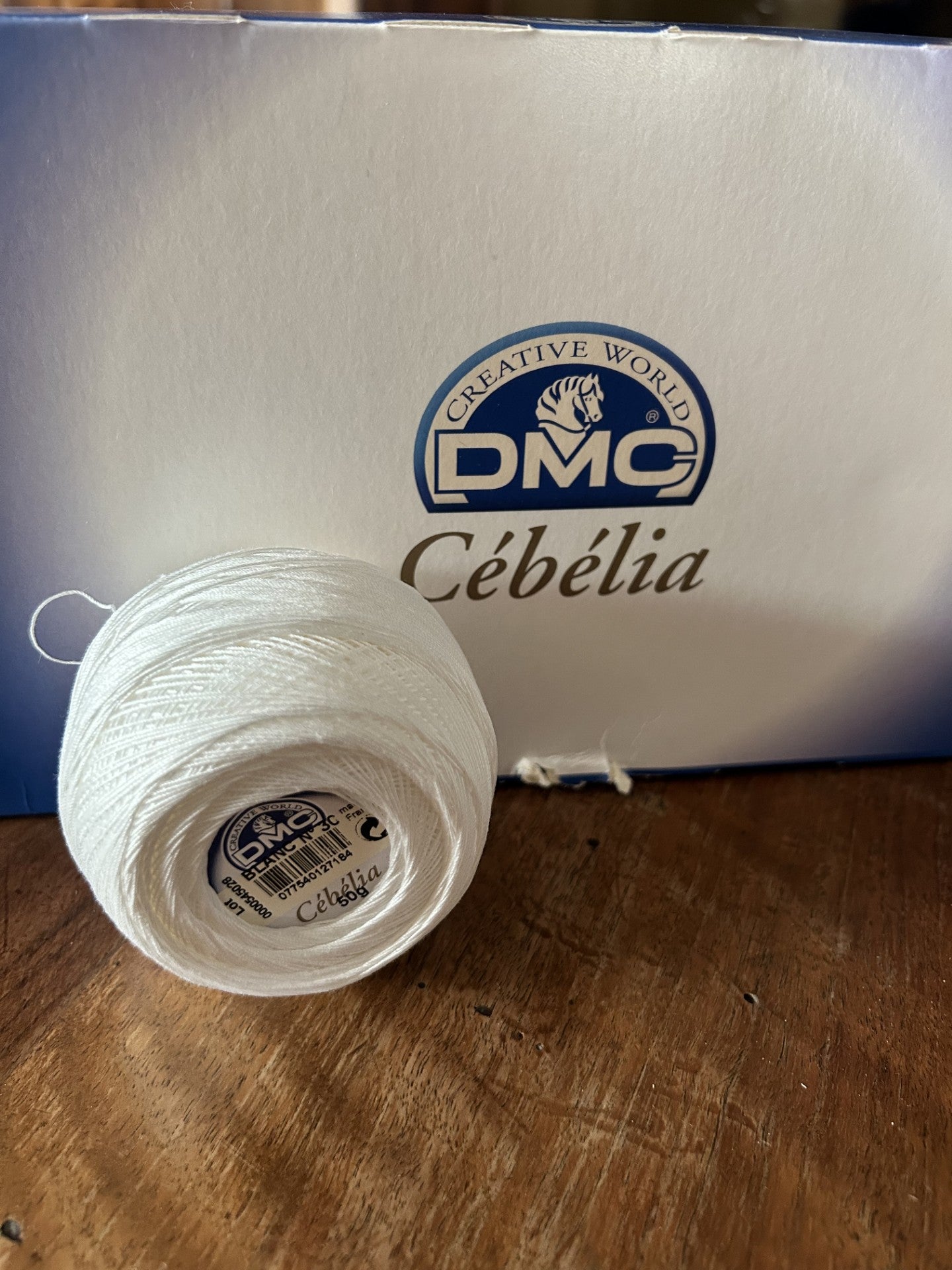 CEBELIA PURO COTONE TITOLO 30 DMC BIANCO - 50 G.