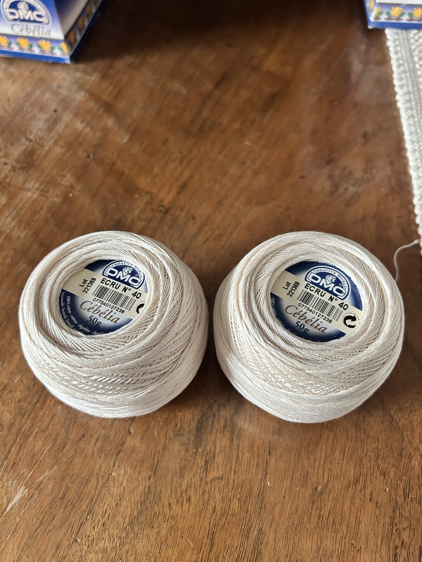 CEBELIA PURO COTONE TITOLO 40 DMC ECRU' - 50 G.