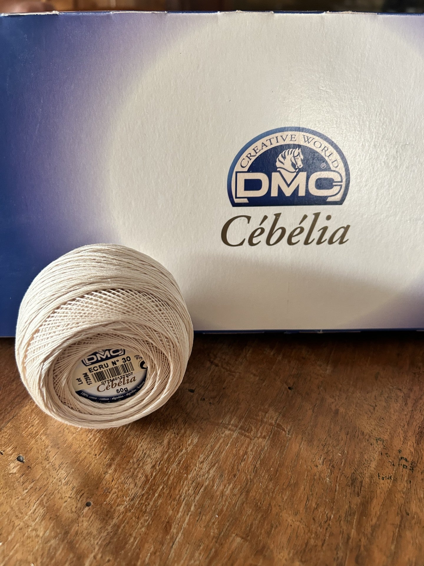 CEBELIA PURO COTONE TITOLO 30 DMC ECRU' - 50 G.