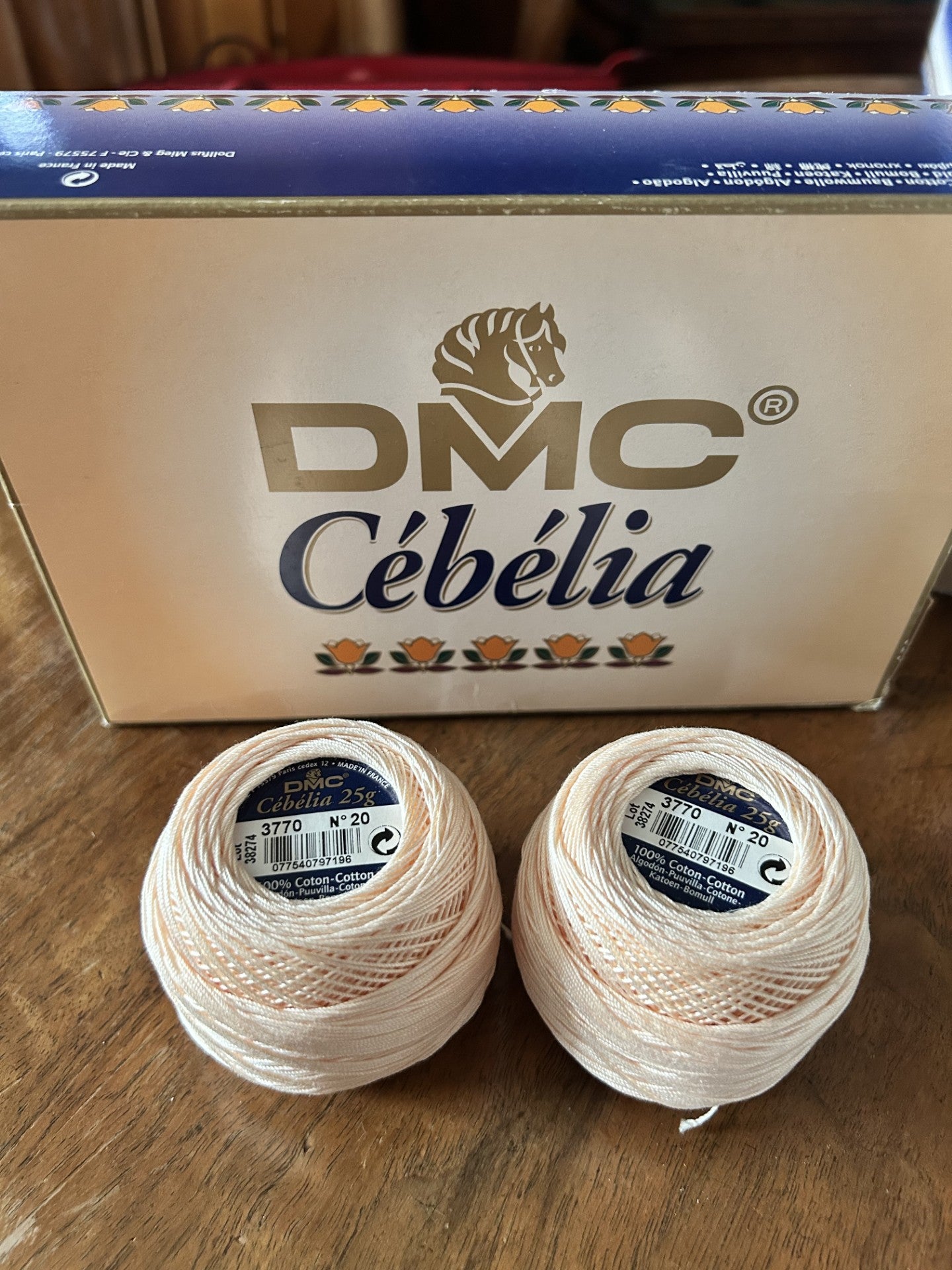 CEBELIA PURO COTONE TITOLO 20 DMC COL. 3770 - 25 g.