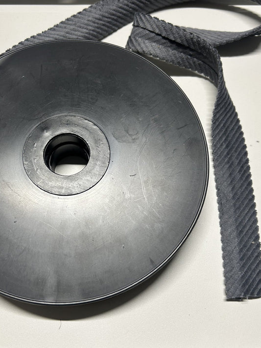 SBIECO h.2,5 cm. 100% COTONE effetto VELLUTO A COSTE col. GRIGIO