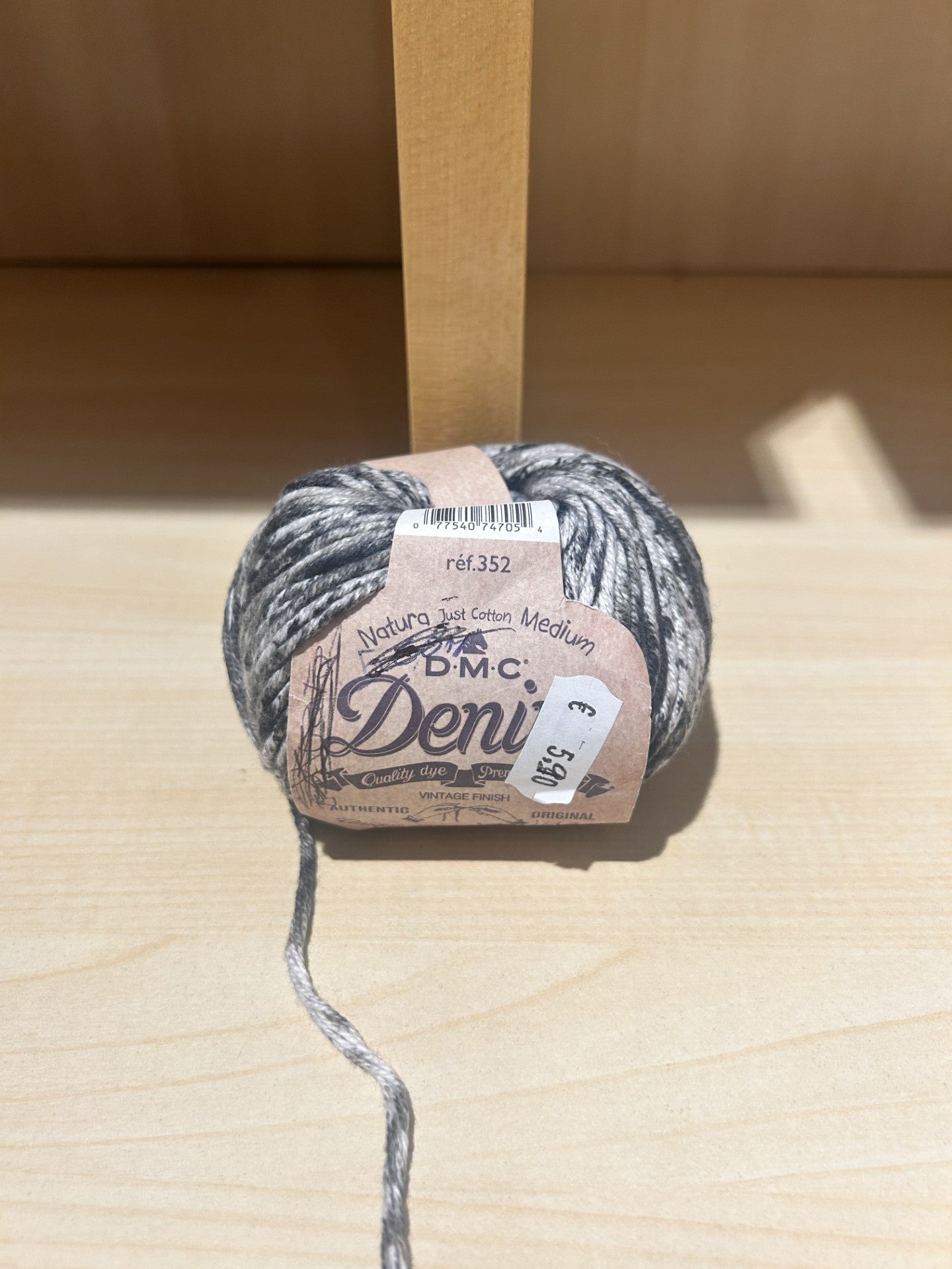 gomitolo COTONE DENIM JEANS Vintage Finish , DMC