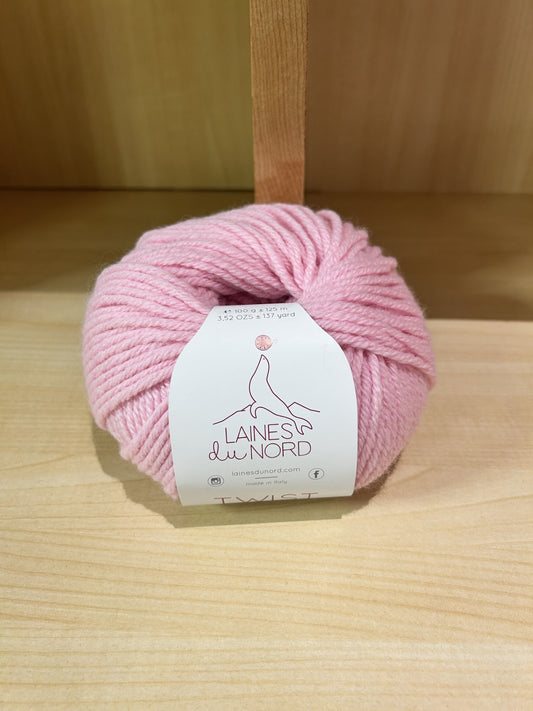 gomitolo di misto lana "TWIST" COL. 17 ROSA , LAINES DU NORD