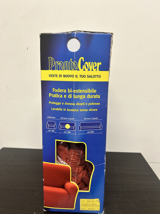 FODERA BI-ESTENDIBILE PER DIVANO 2 POSTI COL. MATTONE Pronto Cover, SIMTA