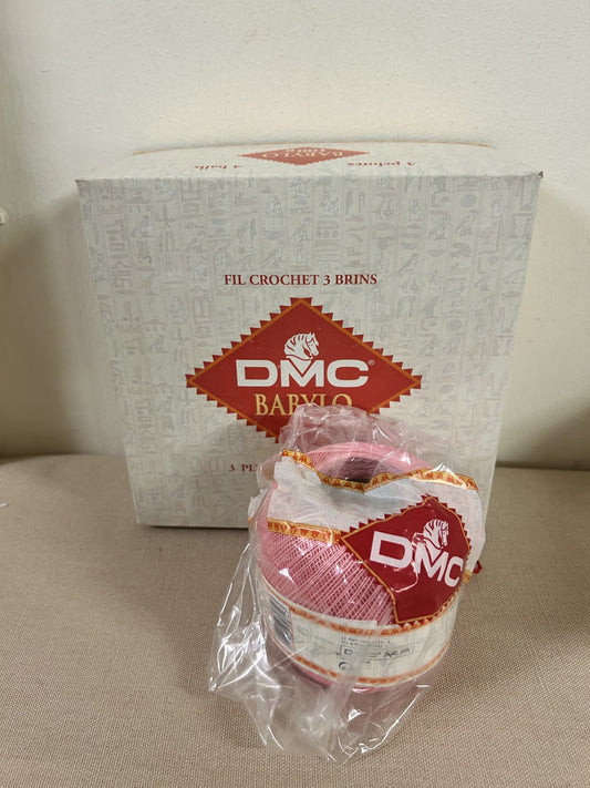 gomitolo COTONE filo di scozia 100 g. da uncinetto BABYLO N.20 ROSA col.460, DMC