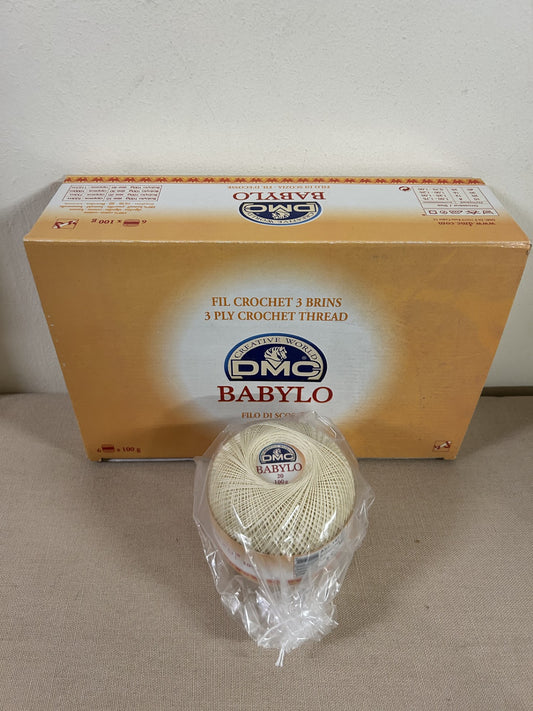 gomitolo COTONE FILO DI SCOZIA 50 g. da uncinetto BABYLO N.20 giallino col.448, DMC