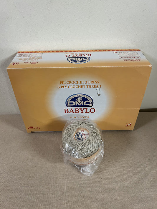 gomitolo COTONE FILO DI SCOZIA 50 g. da uncinetto BABYLO N.20 ecrù COL. 842, DMC