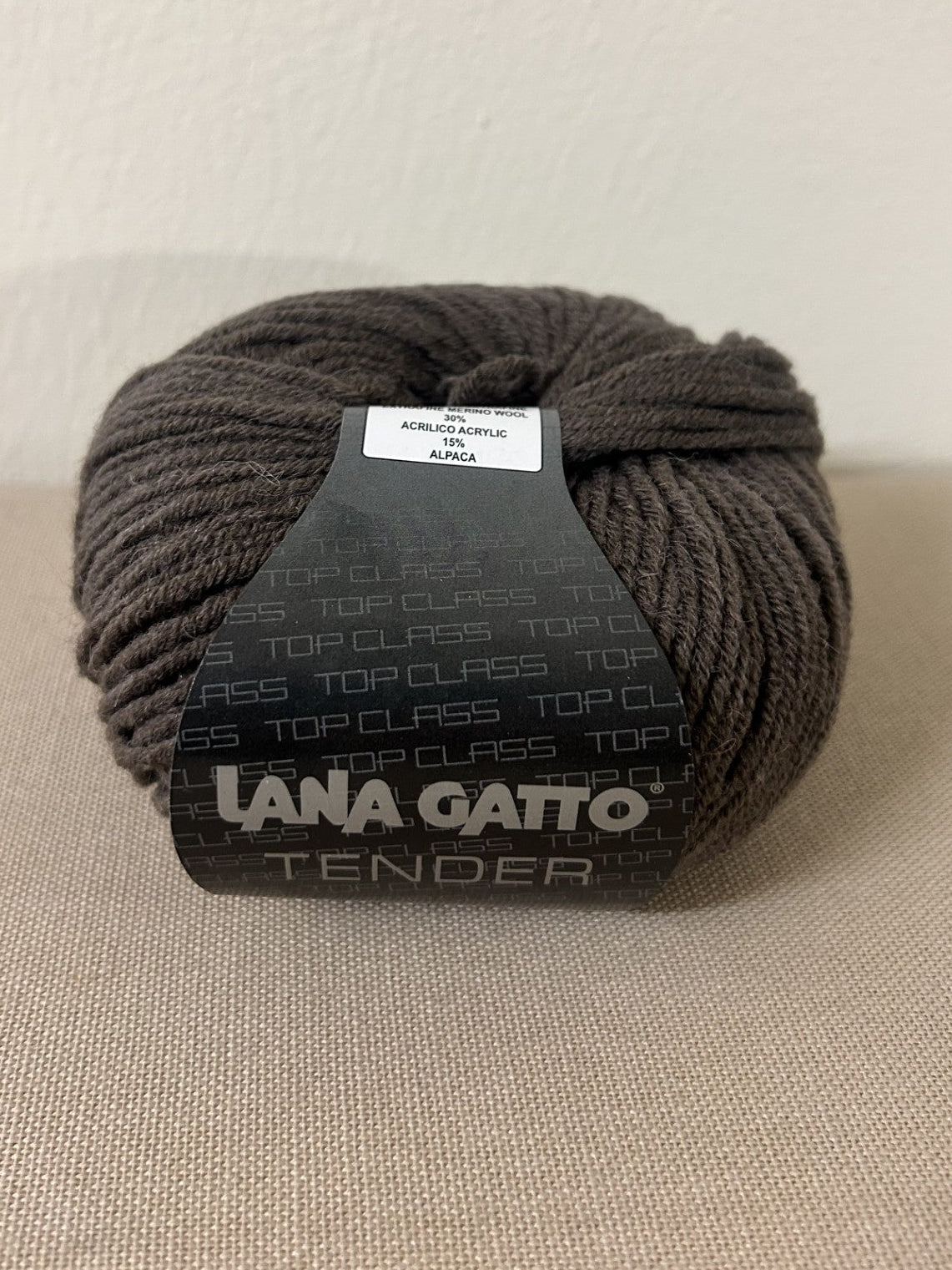 gomitolo di misto LANA "TENDER" COL.20606 MARRONE, LANA GATTO