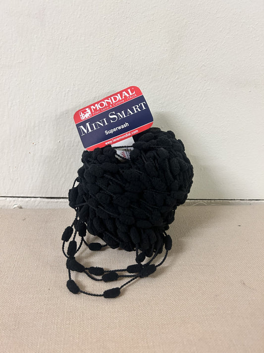 gomitolo 100% microfibra "MINI SMART" SUPERWASH COL. NERO, MONDIAL