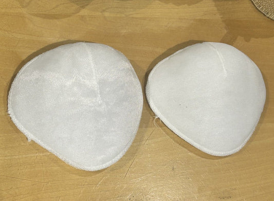 COPPIA DI SPALLINE da imbottitura (2 PZ.) tipo D col. BIANCO