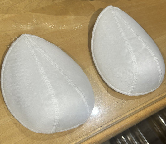 COPPIA DI SPALLINE da imbottitura (2 PZ.) tipo E col. BIANCO