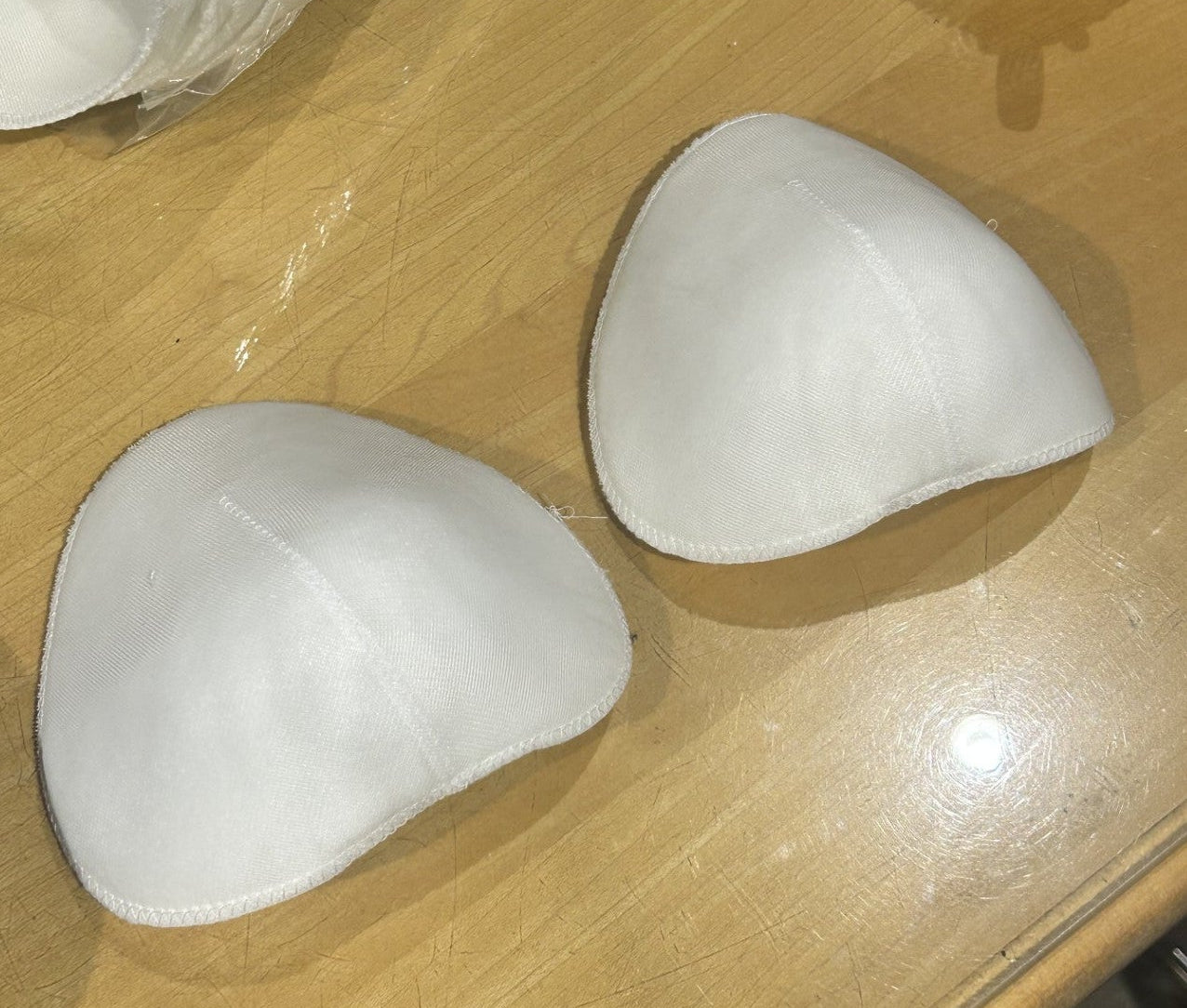 COPPIA DI SPALLINE da imbottitura (2 PZ.) tipo F col. BIANCO