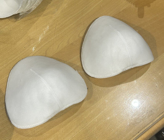 COPPIA DI SPALLINE da imbottitura (2 PZ.) tipo F col. BIANCO