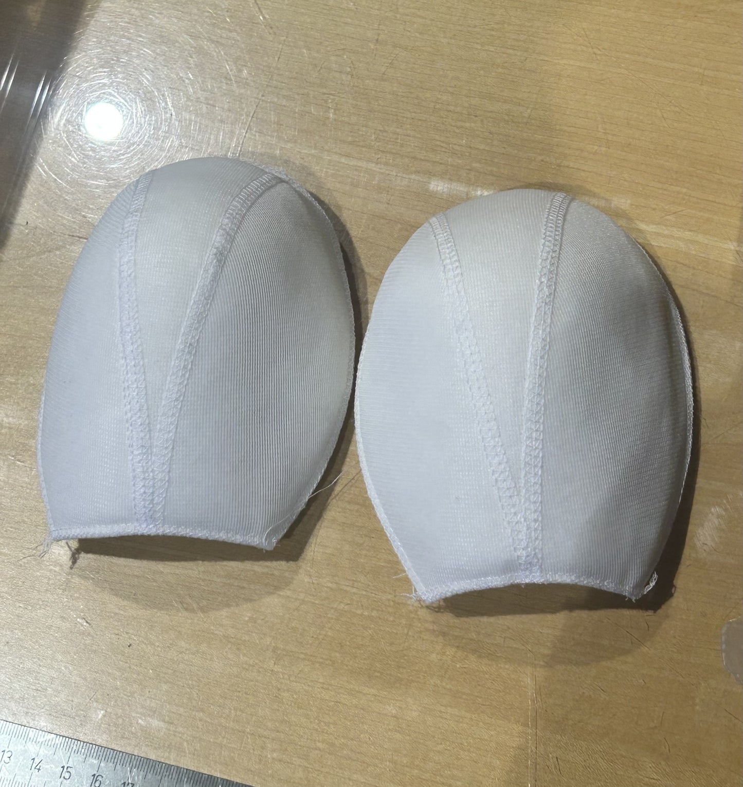 COPPIA DI SPALLINE da imbottitura (2 PZ.) tipo L col. BIANCO