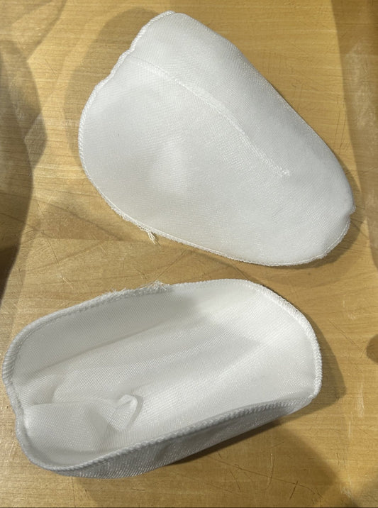 COPPIA DI SPALLINE da imbottitura (2 PZ.) tipo M col. BIANCO