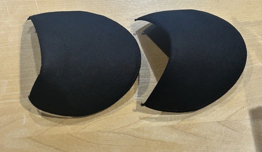 COPPIA DI SPALLINE da imbottitura (2 PZ.) tipo Q col. NERO