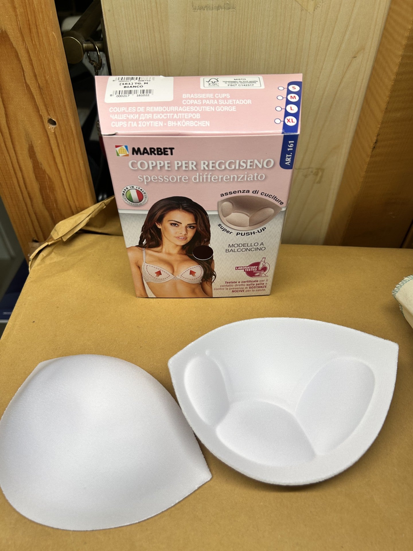 COPPE PER REGGISENO / COSTUME DA BAGNO TG. M COL. BIANCO MOD. BALCONCINO ART.161 MARBET
