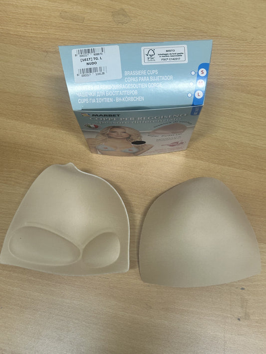 COPPE PER REGGISENO / COSTUME DA BAGNO TG. L COL. NUDO MOD. TRIANGOLO ART.161/T MARBET