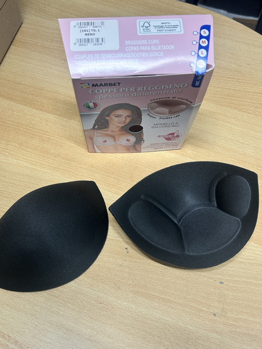 COPPE PER REGGISENO / COSTUME DA BAGNO TG. L COL.NERO MOD. BALCONCINO ART.161 MARBET